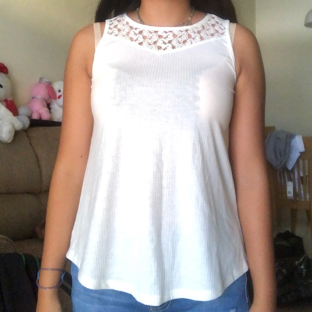 White tank top